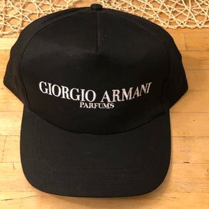 Vintage Giorgio Armani Black Hat Rare 90’s 80’s